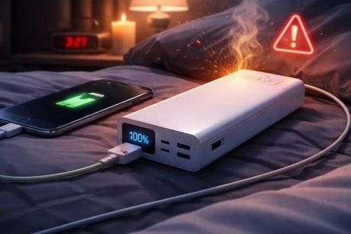 Vì sao không nên sạc pin dự phòng qua đêm?