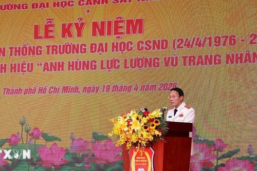 Trường Đại học Cảnh sát nhân dân đón nhận danh hiệu Anh hùng Lực lượng vũ trang nhân dân