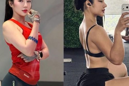 Mỹ nhân làng chạy Loan Barbie rèn thể lực, hot girl gymer khoe vòng ba 105 cm
