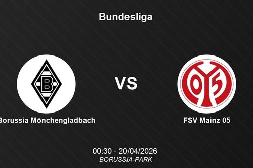 Nhận định Borussia Mönchengladbach vs FSV Mainz 05 - Bundesliga 2025/26