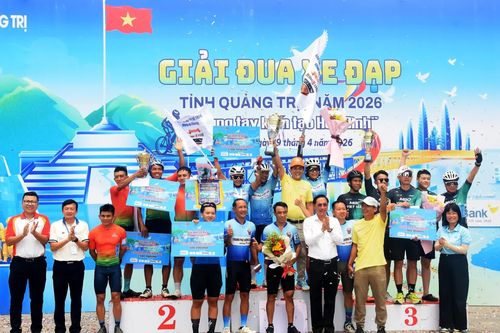 Sôi nổi Giải đua xe đạp tỉnh Quảng Trị năm 2026 'Chung tay kiến tạo Hòa bình'