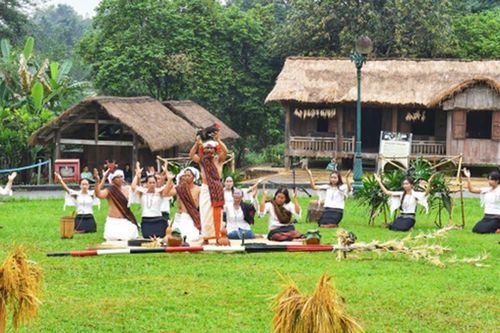 Tái hiện Lễ mừng lúa mới của đồng bào Chu Ru