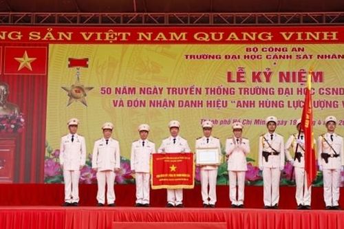Trường Đại học CSND kỷ niệm 50 năm thành lập và đón nhận danh hiệu Anh hùng LLVTND