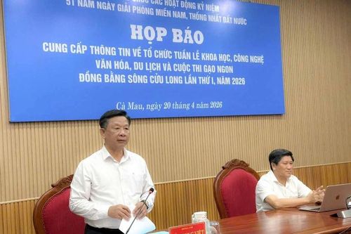 Cà Mau tổ chức Tuần lễ Khoa học, công nghệ, văn hóa, du lịch quy mô lớn năm 2026