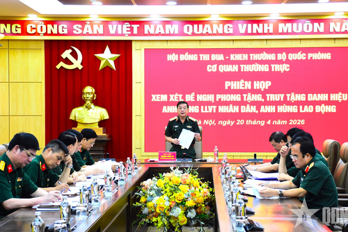 Phiên họp xem xét, đề nghị phong tặng, truy tặng danh hiệu Anh hùng Lực lượng vũ trang nhân dân, Anh hùng Lao động