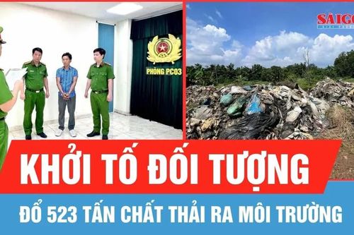 Đồng Nai: Khởi tố đối tượng đổ 523 tấn chất thải ra môi trường