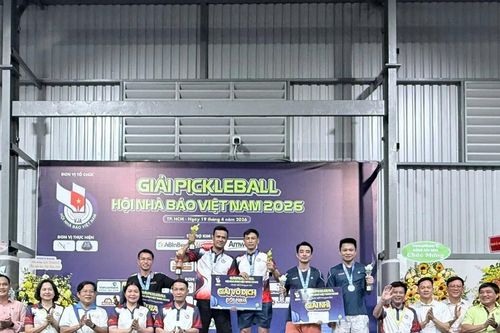 Bế mạc Giải Pickleball Hội Nhà báo Việt Nam 2026: Sôi động, chuyên nghiệp và giàu tính kết nối