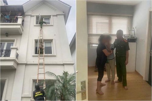 Mâu thuẫn với gia đình, cháu bé 14 tuổi định trèo ra ban công căn biệt thự 3 tầng