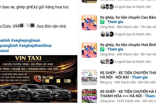 Hội nhóm xe ghép tràn lan trên mạng trước 'giờ G' siết quản lý
