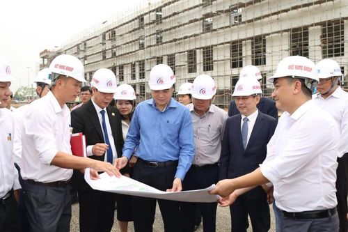 Chủ tịch UBND tỉnh Nguyễn Hoài Anh kiểm tra tiến độ thi công Dự án Thung lũng Gốm sứ Asean Việt Nam