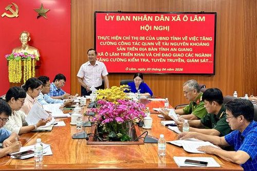 Xã Ô Lâm tăng cường quản lý tài nguyên khoáng sản