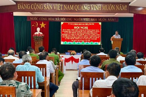 Xã Tiên Phước triển khai xây dựng xã không ma túy đến năm 2030