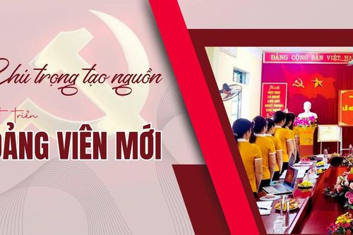 Chú trọng tạo nguồn phát triển đảng viên mới