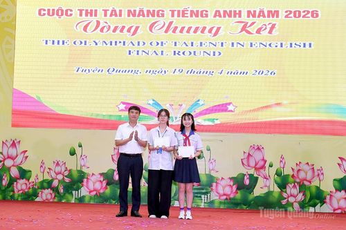 125 thí sinh đoạt giải cuộc thi 'Tài năng tiếng Anh' năm học 2025-2026