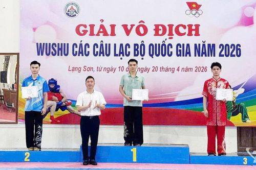 Thái Nguyên giành 7 huy chương tại Giải vô địch Wushu các câu lạc bộ quốc gia