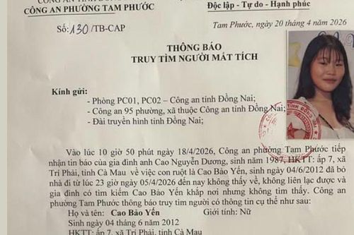 Thiếu nữ 14 tuổi mất tích bí ẩn, Công an phối hợp truy tìm