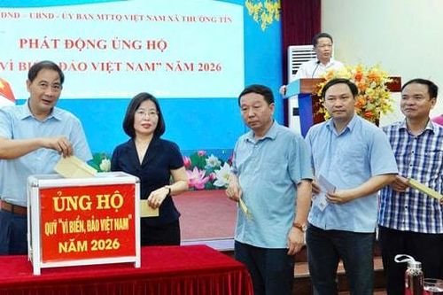 Thường Tín phát động ủng hộ quỹ 'Vì biển, đảo Việt Nam' năm 2026