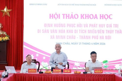Phục dựng miếu/đền Thủy Thần ở Minh Châu: Khôi phục ký ức văn hóa và mở lối phát triển mới