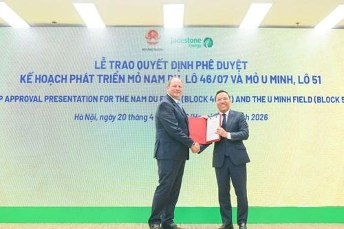 Ký kết triển khai dự án khí Nam Du-U Minh, tăng cường an ninh năng lượng quốc gia