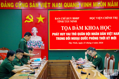 Học viện Chính trị phối hợp tổ chức tọa đàm về đối ngoại quốc phòng tại Tây Ninh