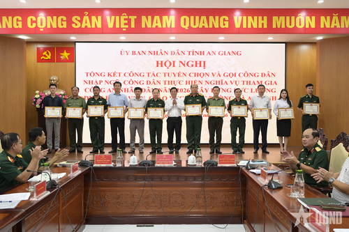 An Giang hoàn thành 100% chỉ tiêu tuyển quân