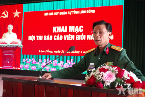 Hội thi báo cáo viên giỏi lực lượng vũ trang tỉnh Lâm Đồng