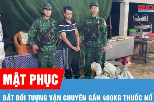 Quảng Ngãi bắt giữ vụ vận chuyển gần 400kg thuốc nổ