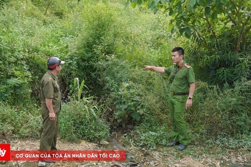 Công an vào cuộc vụ nước giếng khoan chuyển màu tím bất thường