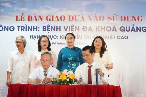 Bàn giao, đưa vào sử dụng công trình Khu điều trị kỹ thuật cao - Bệnh viện Đa khoa Quảng Nam