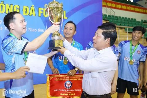 Phường Trảng Dài giành huy chương vàng bóng đá futsal Đại hội Thể dục thể thao tỉnh lần thứ I