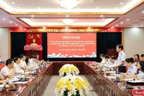 Công bố Quyết định của Thanh tra Chính phủ về kiểm tra việc thực hiện Kết luận thanh tra tại UBND tỉnh