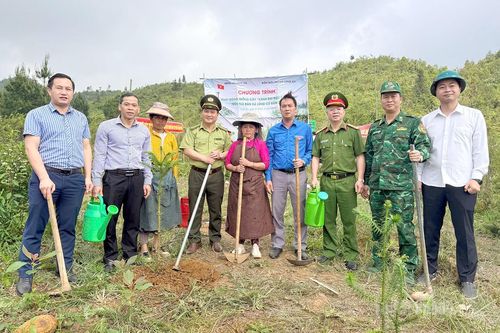 Xã Lũng Cú phát động chương trình trồng cây 'Vành đai biên giới xanh'