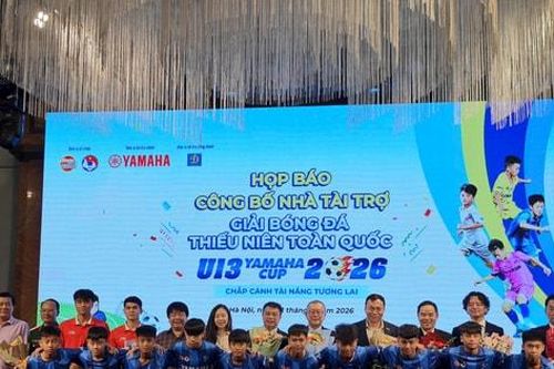 Giải U13 toàn quốc Yamaha Cup 2026 mở rộng độ tuổi: Cầu thủ sinh năm 2015 lần đầu góp mặt