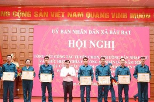 Xã Bất Bạt hoàn thành toàn diện nhiệm vụ tuyển quân năm 2026
