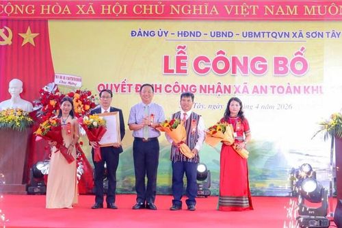 Sơn Tây đón nhận danh hiệu xã An toàn khu – ghi dấu vùng đất căn cứ cách mạng anh hùng