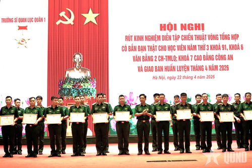 Trường Sĩ quan Lục quân 1 đổi mới nội dung, phương pháp diễn tập