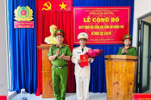 Điều động Thiếu tá Alăng Mom giữ chức vụ Phó Trưởng Công an xã Avương