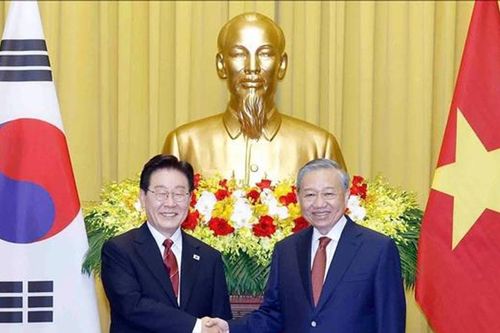 Tổng Bí thư, Chủ tịch nước Tô Lâm chủ trì lễ đón Tổng thống Hàn Quốc Lee Jae Myung
