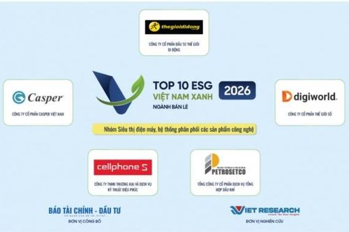 PETROSETCO vào Top 10 Doanh nghiệp ESG Việt Nam Xanh 2026 - Ngành Bán lẻ