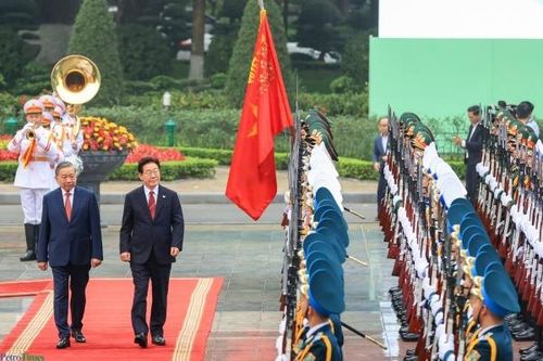 Lễ đón chính thức Tổng thống Hàn Quốc Lee Jae Myung và Phu nhân tại Hà Nội