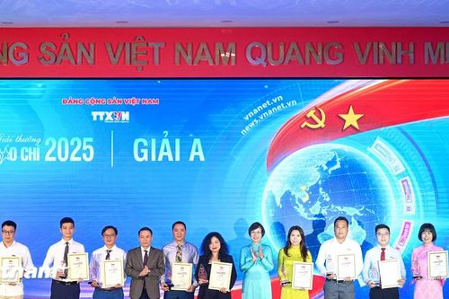 Toàn cảnh Lễ trao giải Báo chí Thông tấn xã Việt Nam năm 2025