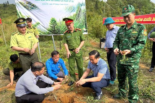 Bộ đội Biên phòng phát động chương trình trồng cây 'Vành đai biên giới xanh'