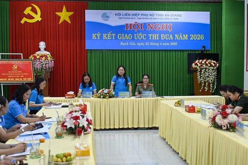 Cụm Thi đua số 1 - Hội Liên hiệp Phụ nữ tỉnh An Giang ký kết giao ước thi đua năm 2026