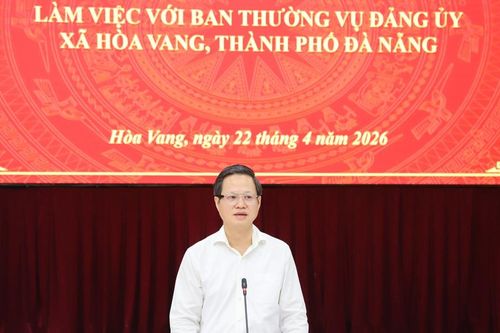 Đoàn Kiểm tra, giám sát số 12 của Bộ Chính trị làm việc với xã Hòa Vang