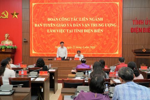 Đoàn công tác liên ngành Trung ương làm việc tại Điện Biên