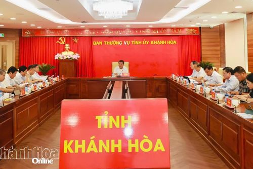 Ban Thường vụ Tỉnh ủy Khánh Hòa cho ý kiến đối với một số nội dung quan trọng