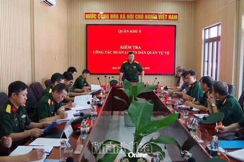 Quân khu 5 kiểm tra công tác huấn luyện dân quân tự vệ tại Khánh Hòa
