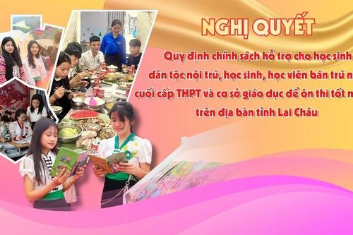 Nghị quyết Quy định chính sách hỗ trợ cho học sinh dân tộc nội trú, học sinh, học viên bán trú năm cuối cấp THPT và cơ sở giáo dục để ôn thi tốt nghiệp trên địa bàn tỉnh Lai Châu