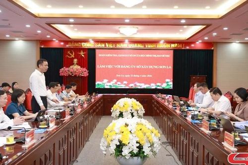 Đoàn kiểm tra, giám sát số 29 của Bộ Chính trị, Ban Bí thư làm việc với Đảng ủy Sở Xây dựng