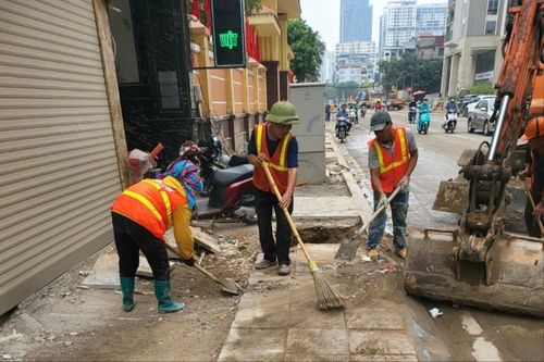 Gấp rút thi công đường Nguyễn Tuân vì lợi ích người dân